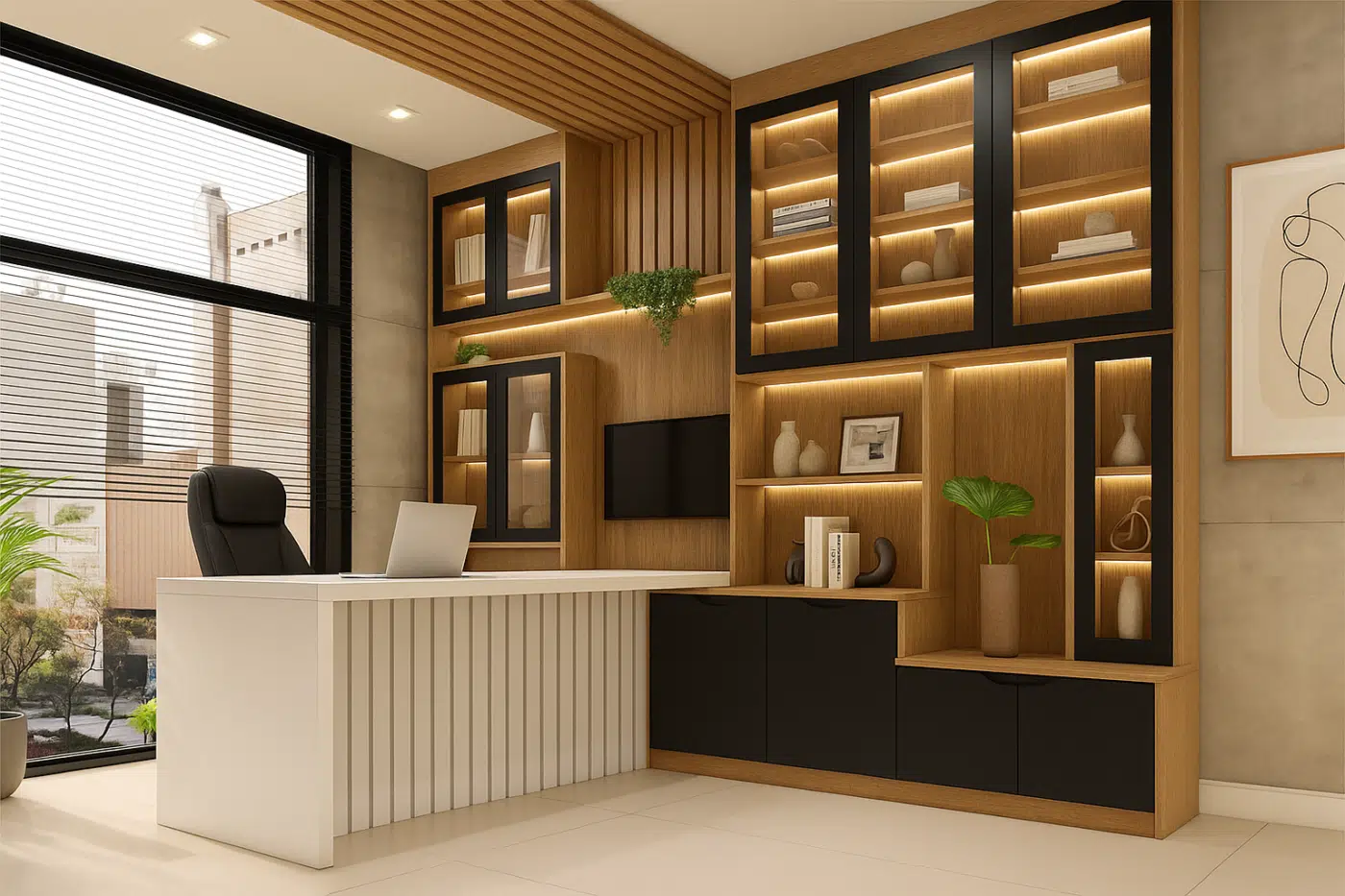 Home office & Corporativo com móveis planejados sob medida na Vila Prudente, São Paulo